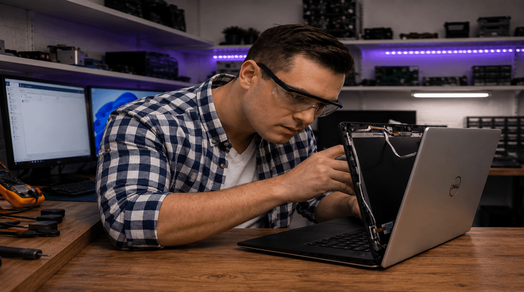 Fixa blåskärm (BSOD) i Windows — fotografi från Datorhjälp Lerums verkstad