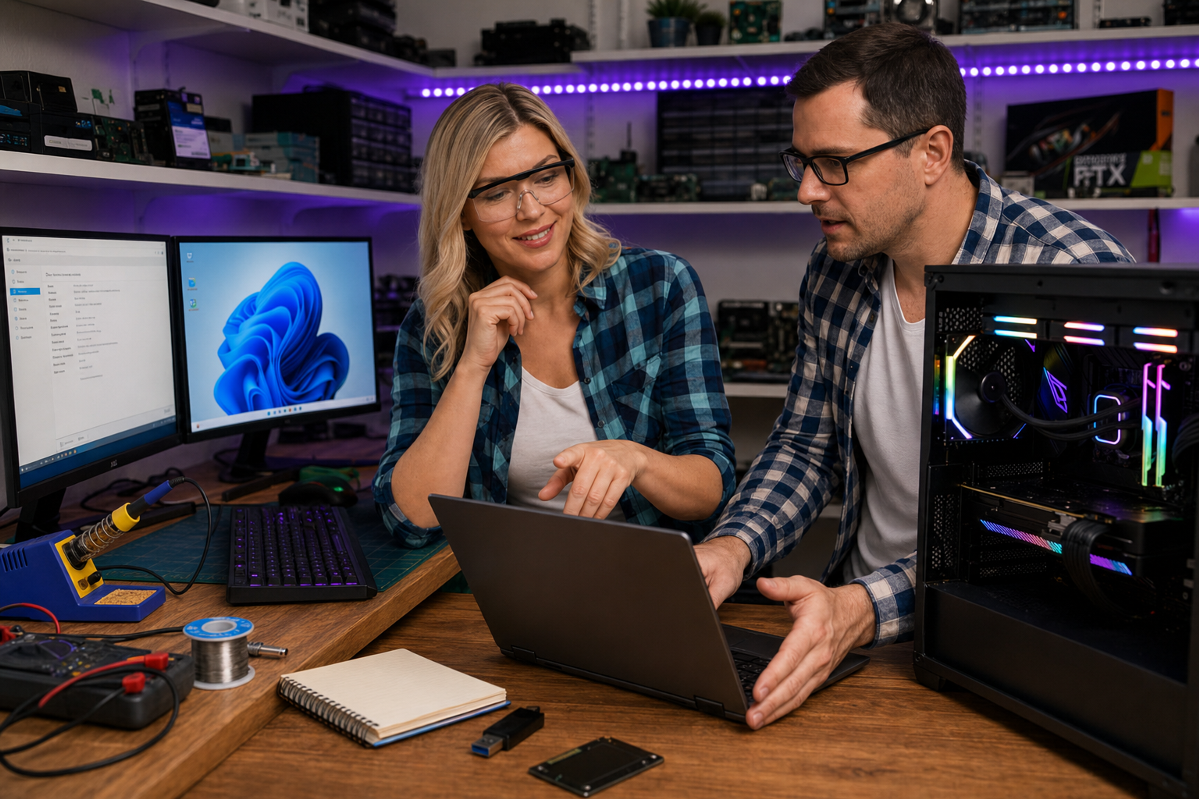 Är Windows 11 värt att installera? — fotografi från Datorhjälp Lerums verkstad