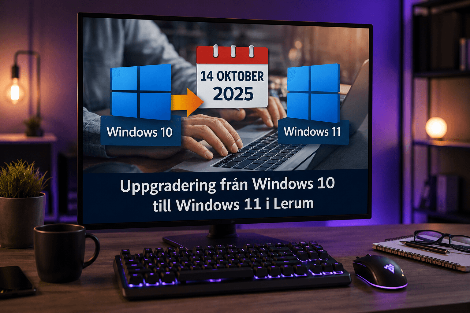 Jag får blåskärm (BSOD) — vad betyder det? — fotografi från Datorhjälp Lerums verkstad
