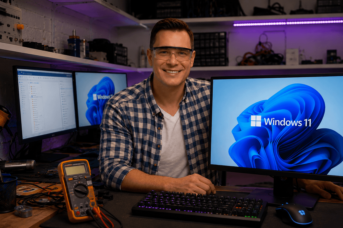 Kan jag få Windows-installation i Alingsås? — fotografi från Datorhjälp Lerums verkstad
