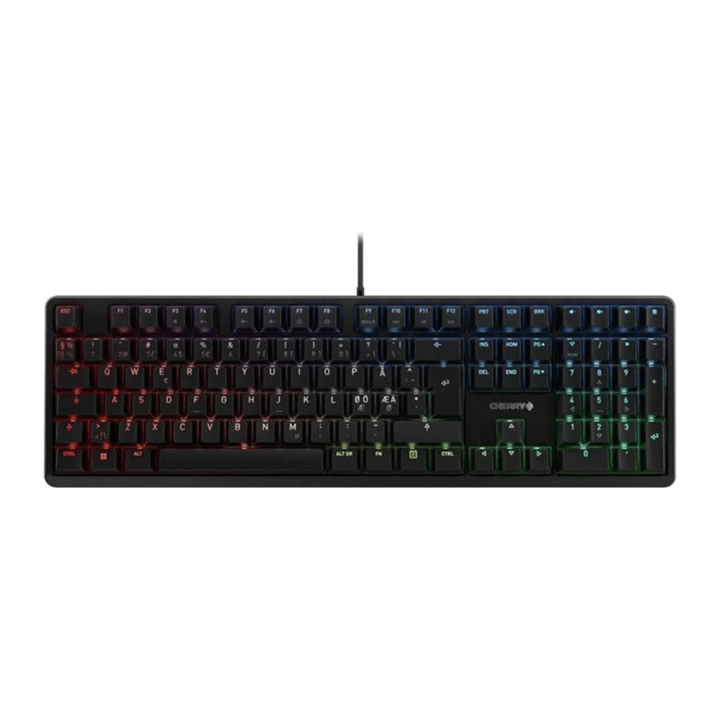 Cherry G80-3000N RGB - Gaming Tangentbord - Nordisk - Svart — produktbild
