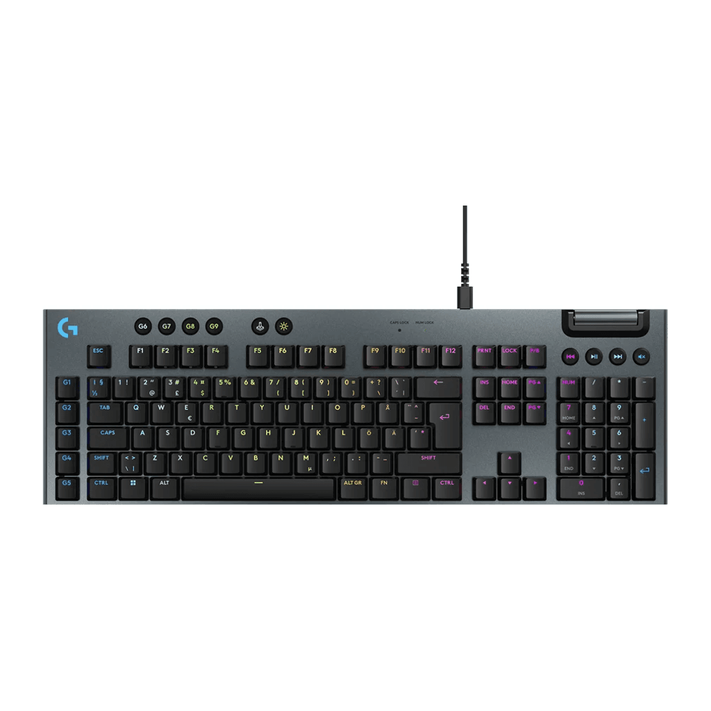 Logitech G915 X Wired - Tactile - Gaming Tangentbord - Nordisk - Svart — produktbild