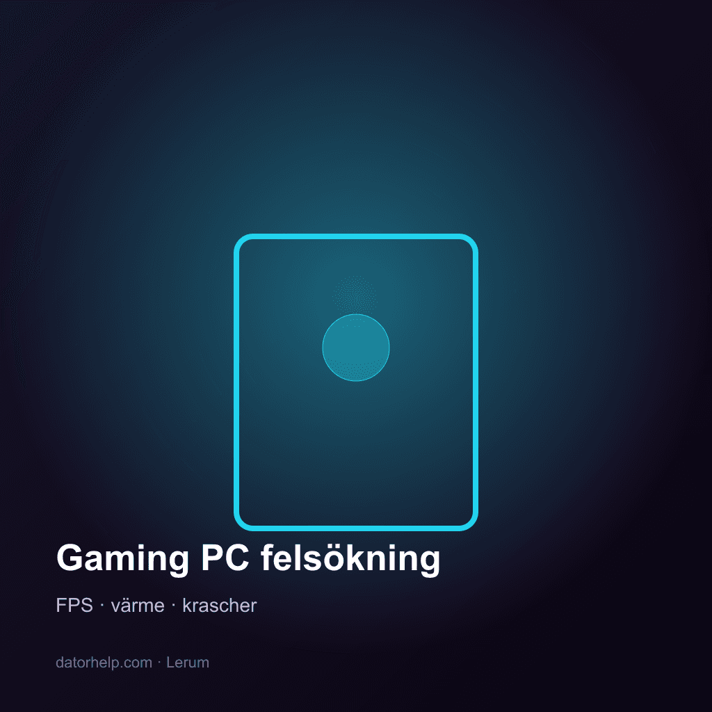 Gaming PC felsökning paket