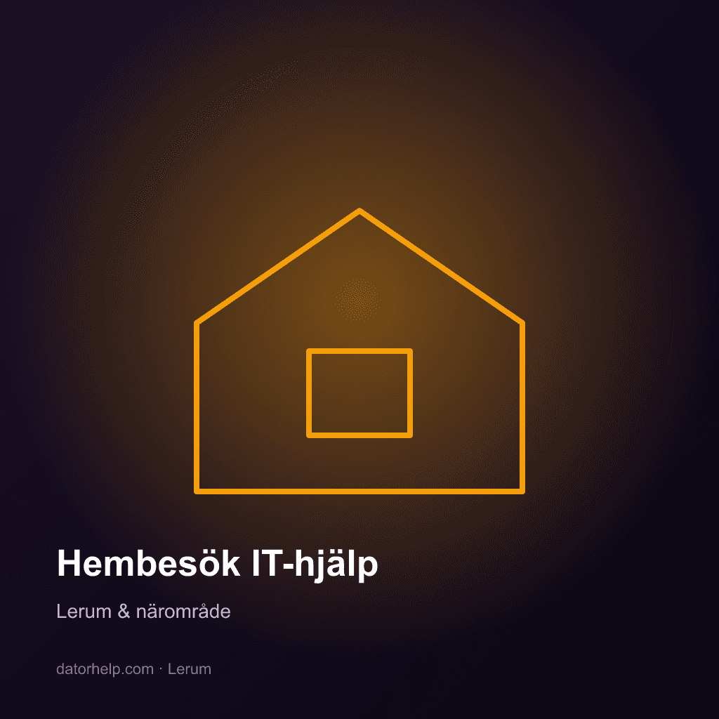 Hembesök IT-hjälp Lerum