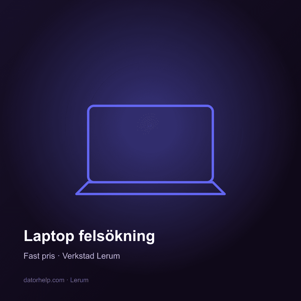 Laptop felsökning paket