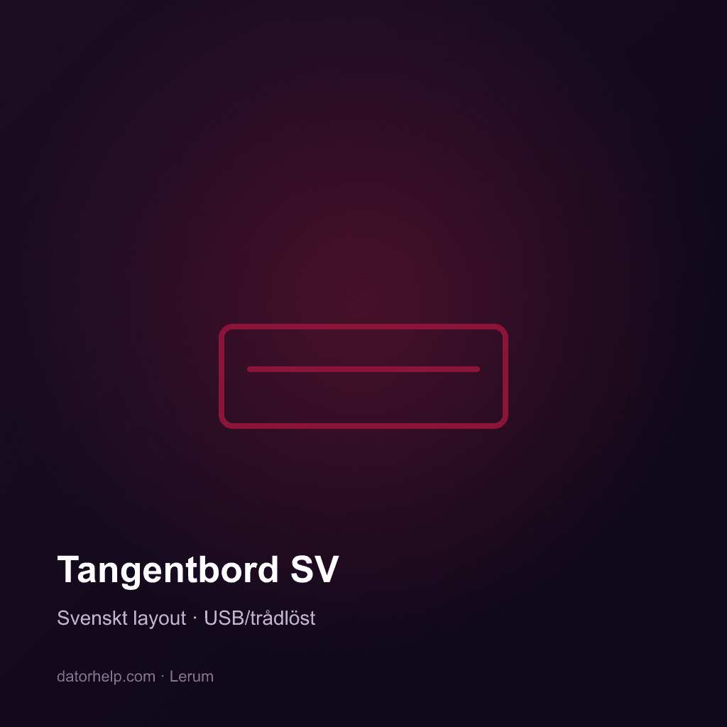Datorhjälp Lerum Tangentbord svenskt layout — keyboard