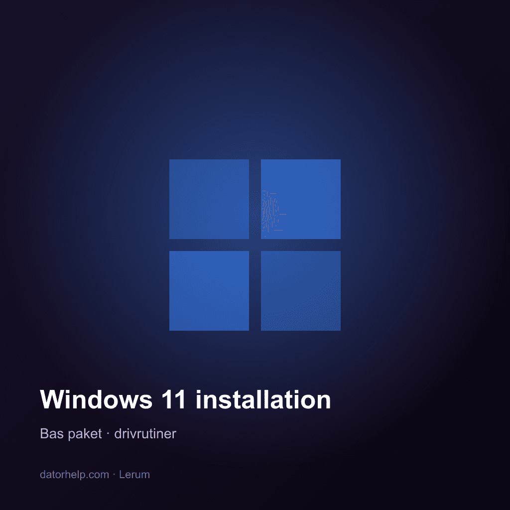 Windows 11 installation bas