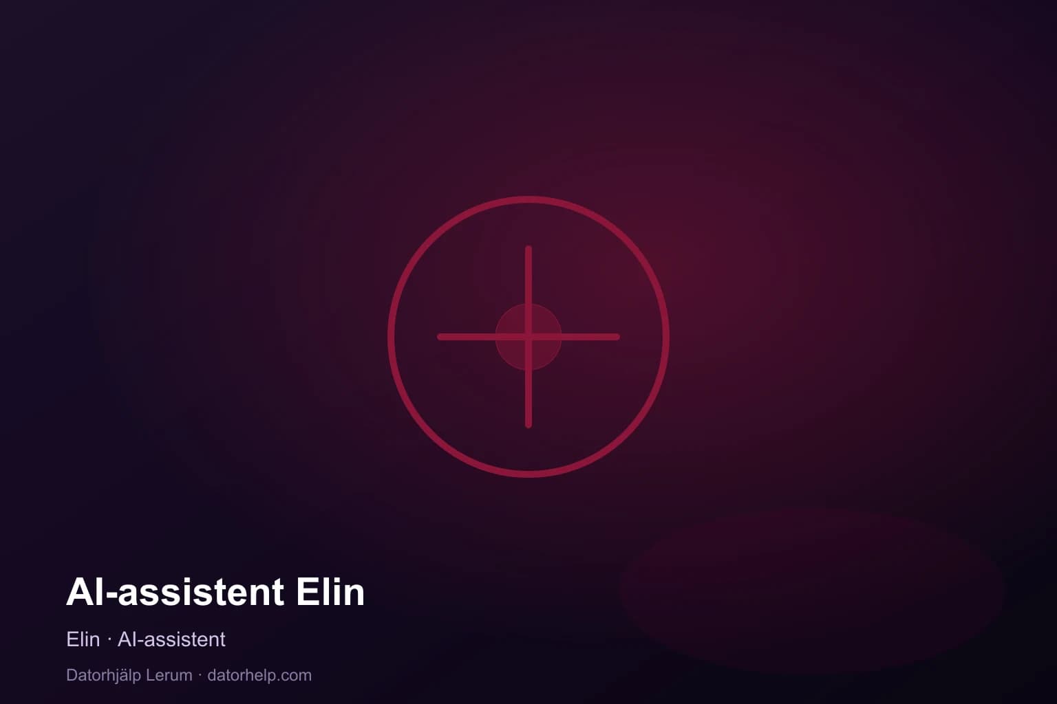 AI-assistent Elin AI-assistenten Elin — chattbaserad datorhjälp från Datorhjälp Lerum