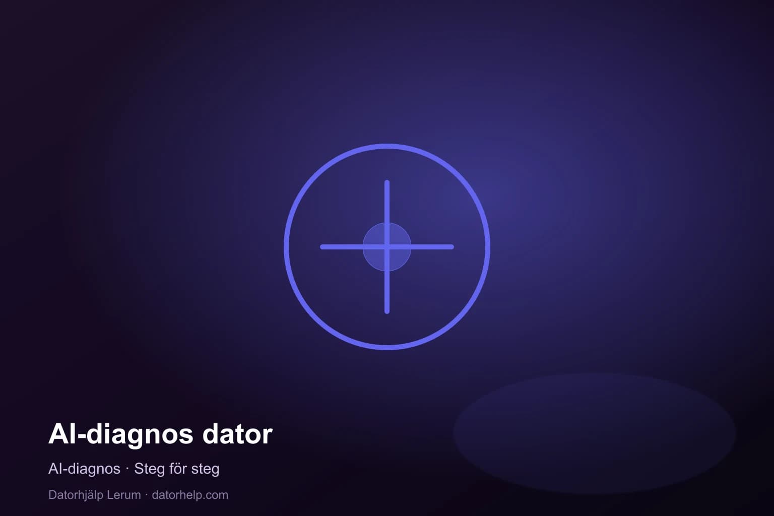 AI-diagnos dator AI-diagnos — smart felsökning av dator hos Datorhjälp Lerum