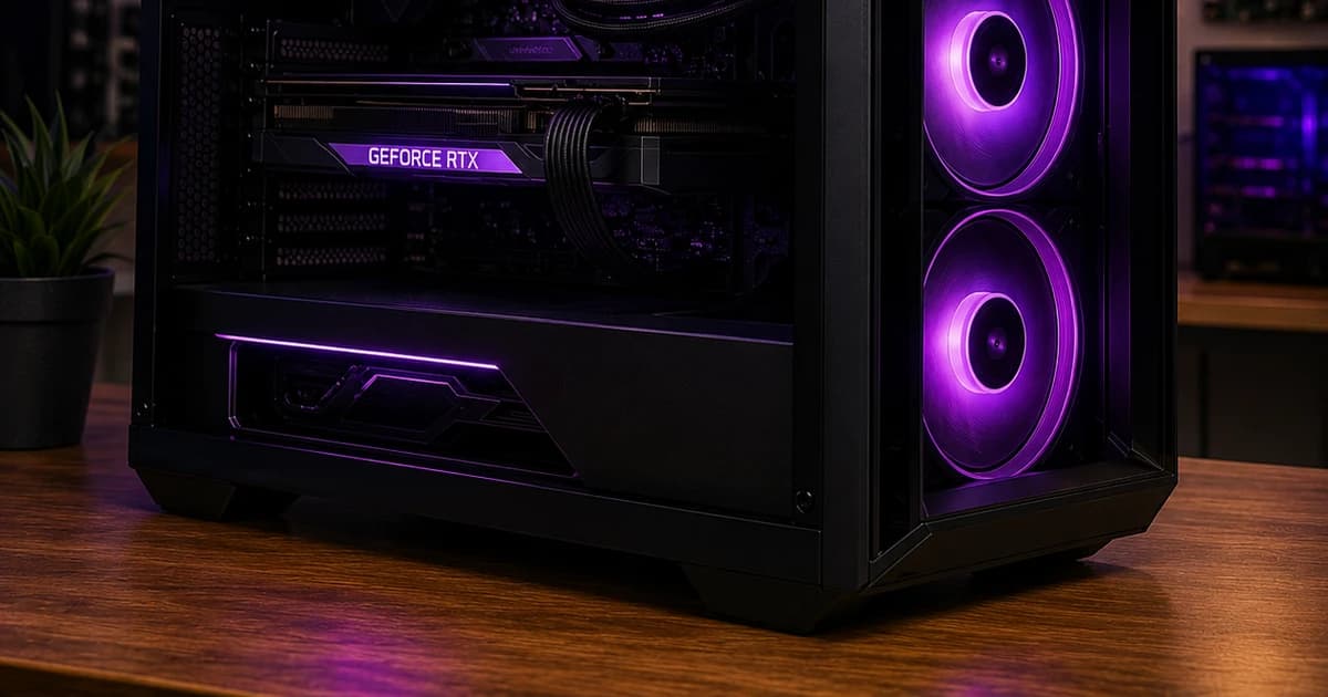 Skräddarsydd gaming-PC med RGB-kylning, kraftfullt grafikkort och professionell kabeldragning — byggd i Lerum — Backa Skräddarsydd gaming-PC med RGB-kylning, kraftfullt grafikkort och professionell kabeldragning — byggd i Lerum — Backa