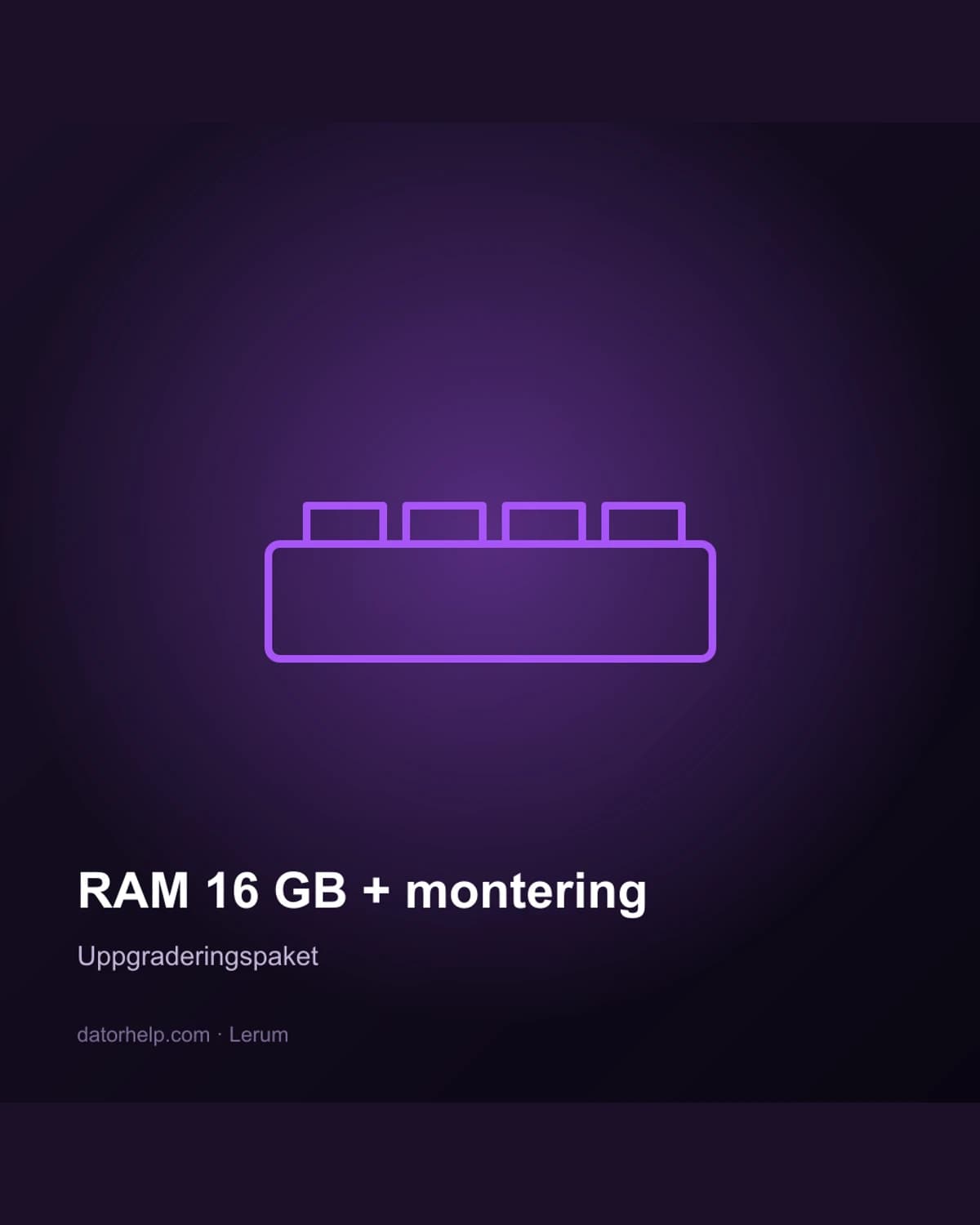 16 GB DDR4 SO-DIMM (verkstad)