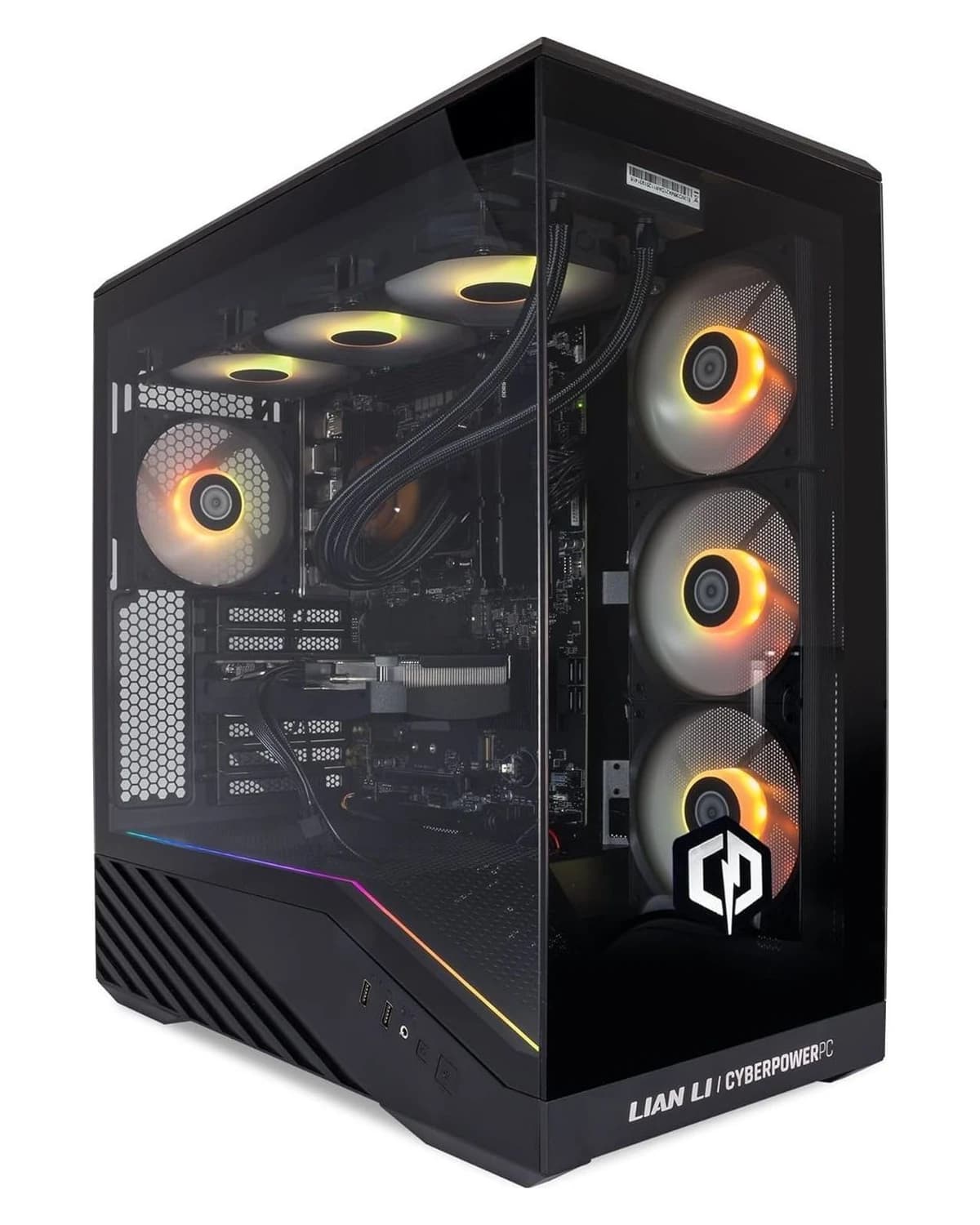 Gamingdator med RTX 5070 och Intel Core i9-12900KF och 32 GB RAM — helhetsvy