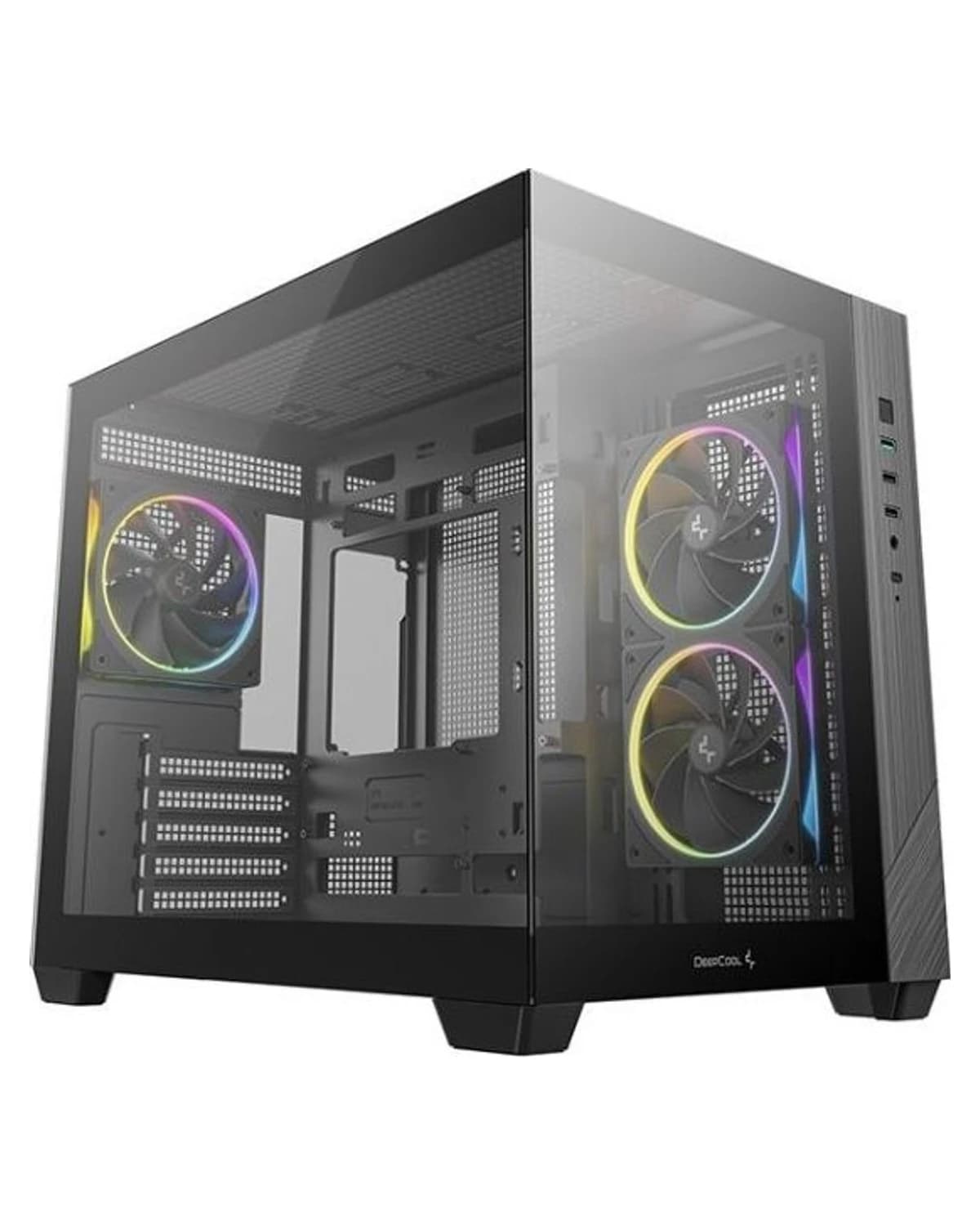 Pelitietokone DeepCool CG330 musta – RTX 5060 – Ryzen 5 7500F