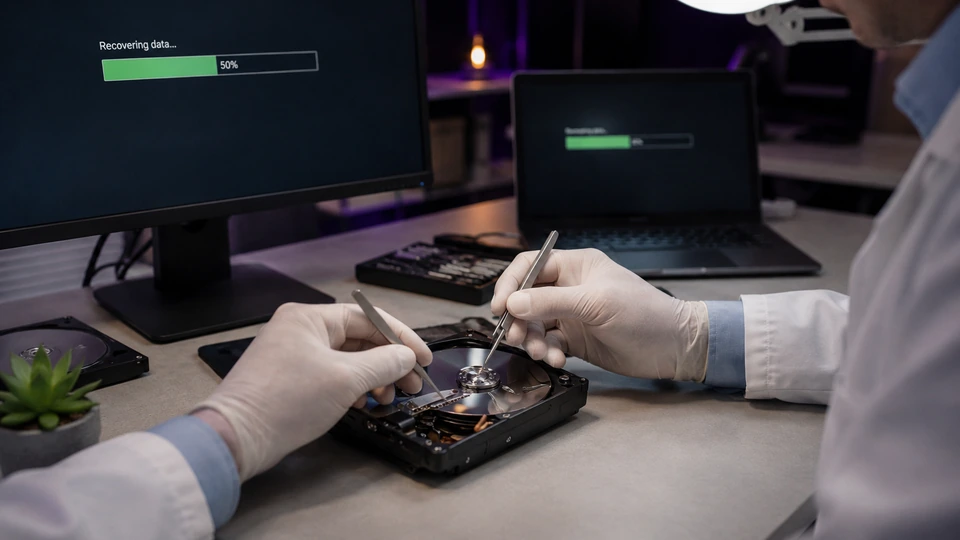 Rädda data från trasig hårddisk — professionell dataräddning och hårddisk recovery i Lerum